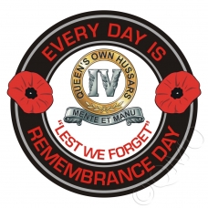 4th Queens Own Hussars Remembrance Day Sticker